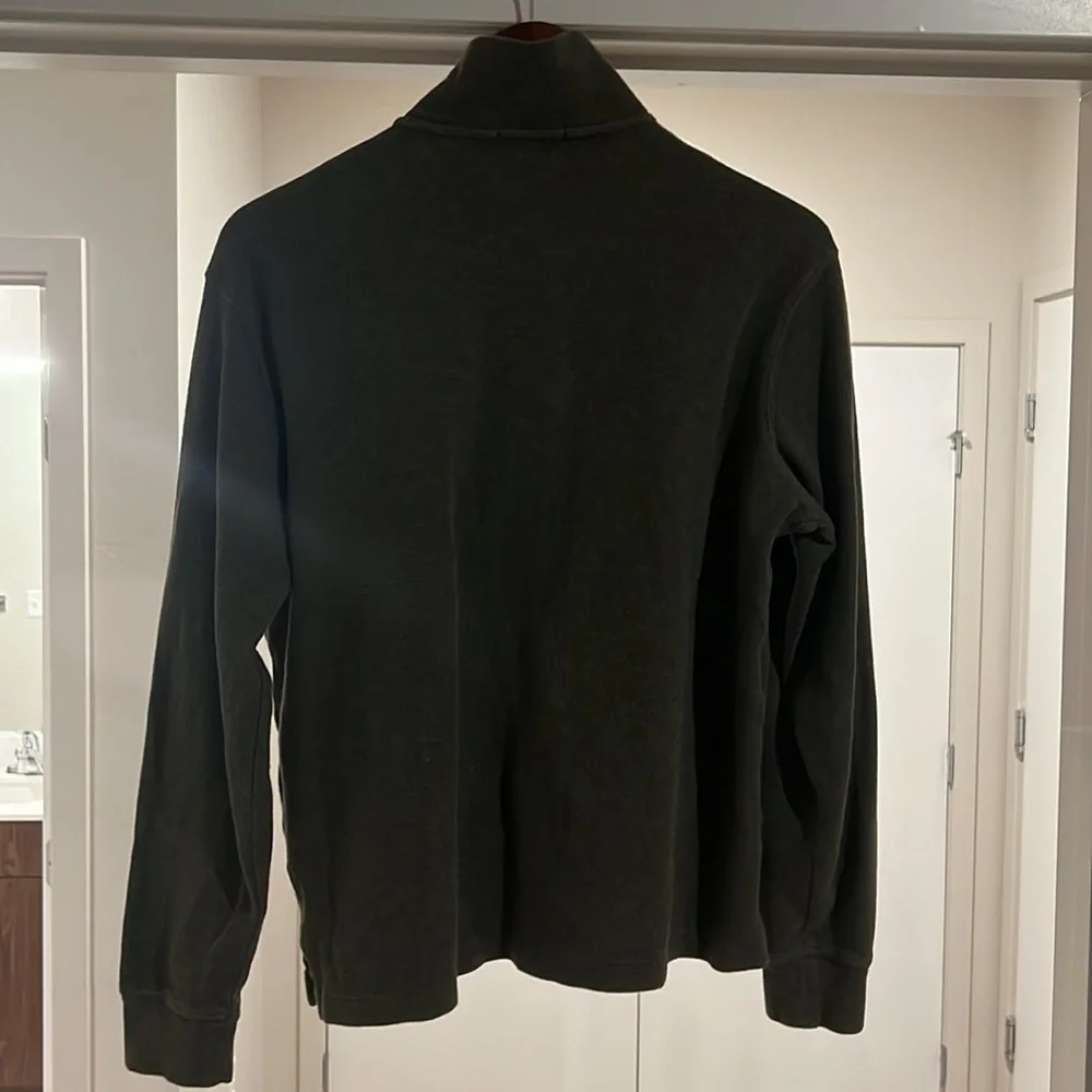 Polo Ralph Lauren Estate-Rib Quarter Zip Pullover Men’s Medium Black